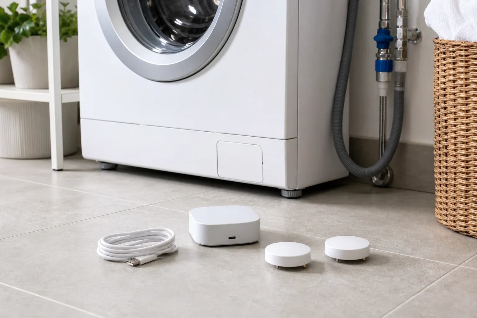 YoLink LoRa Smart Water Alarm Bundle: Hub + 2 Water Leak Sensors & 110dB Wireless Siren